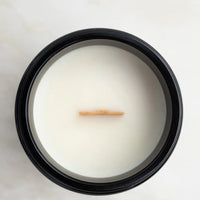 3: A candle with wooden wick.