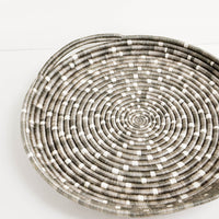 Taupe: Speckled Sweetgrass Serving Tray in Taupe - LEIF