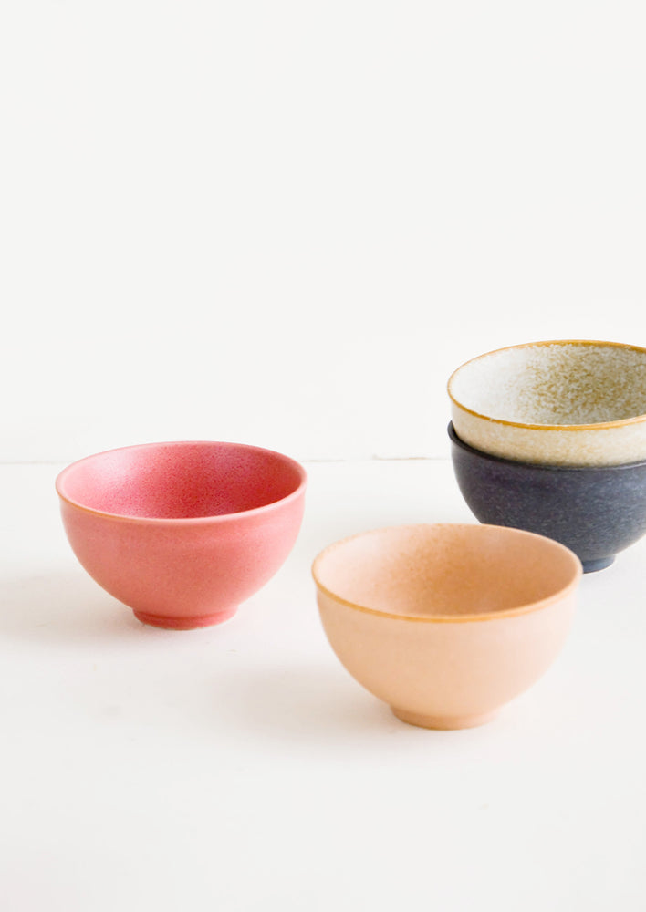 1: Mini ceramic bowls in a mix of colors