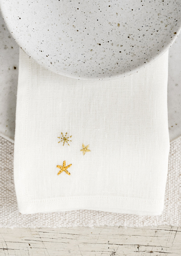 Starry Night Embroidered Napkin hover