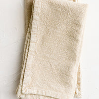 Oatmeal: A pair of stonewashed napkins in oatmeal.