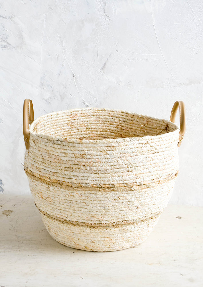 Striped Maize Storage Basket