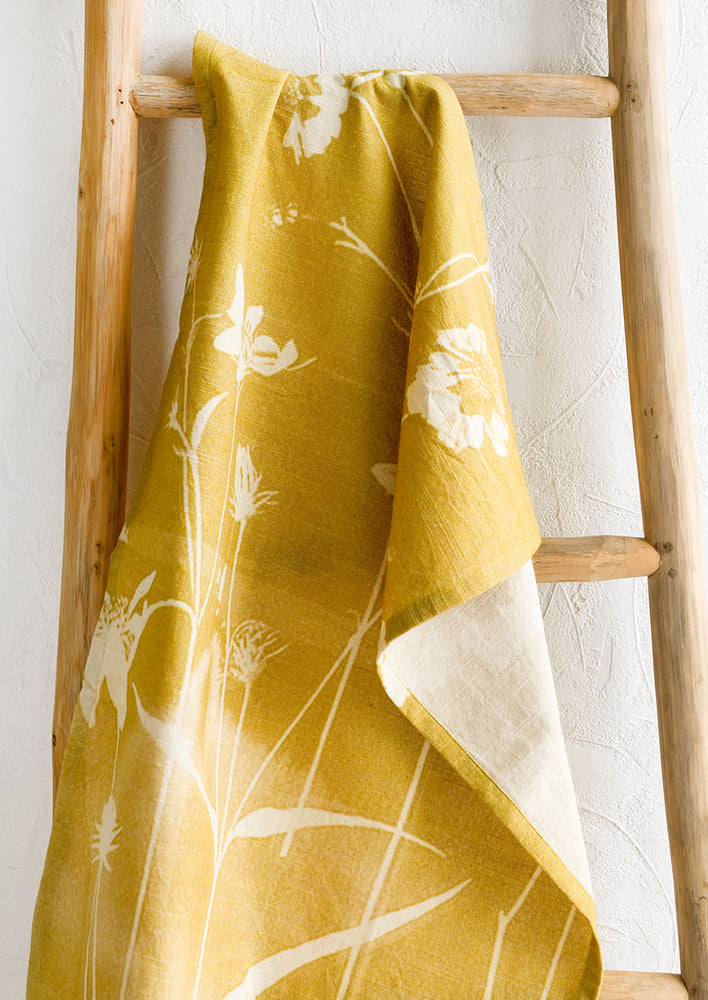 Sunprint Floral Tea Towel