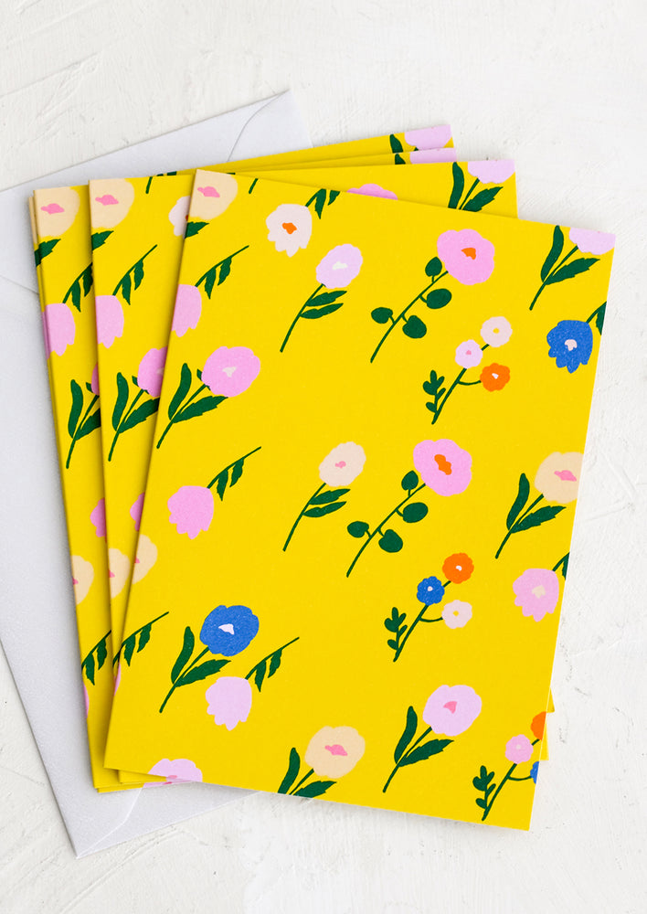 Sunshine Floral Blank Card Set