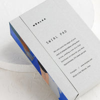 Small / Seaspray: A chunky notepad with blue painted side.