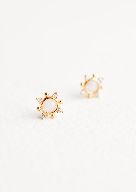 Indian Sun Stud Earrings in  - LEIF