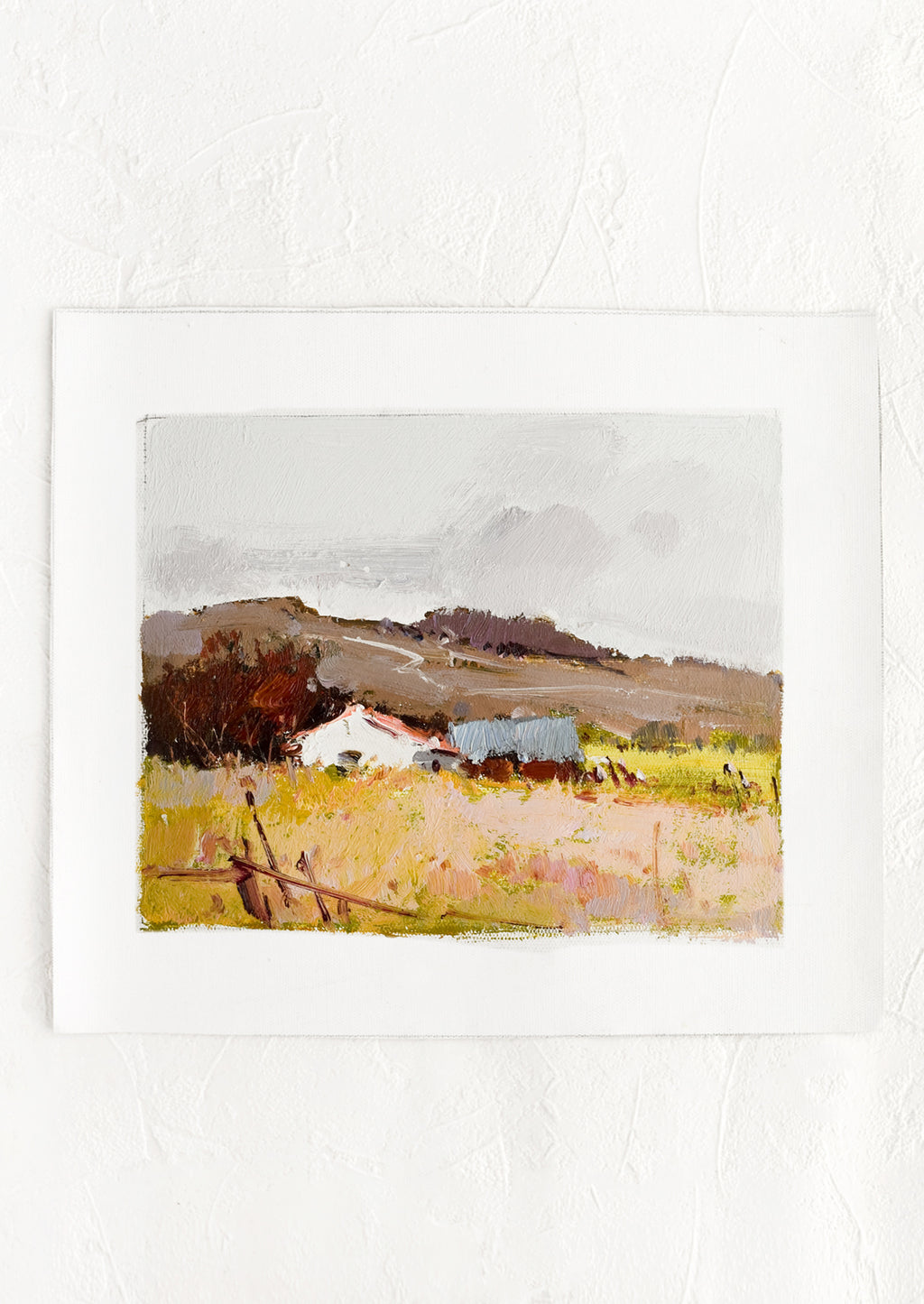 1: A pastoral landscape oil painting.