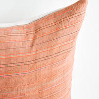 2: Thin Neon Stripe Pillow in Rust in  - LEIF