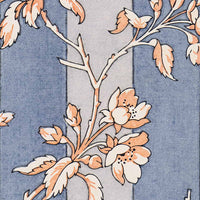 4: An antique inspired print with floral wallpaper design.