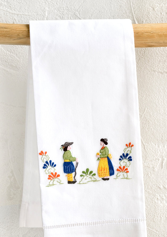 Whimsy Embroidered Hand Towel