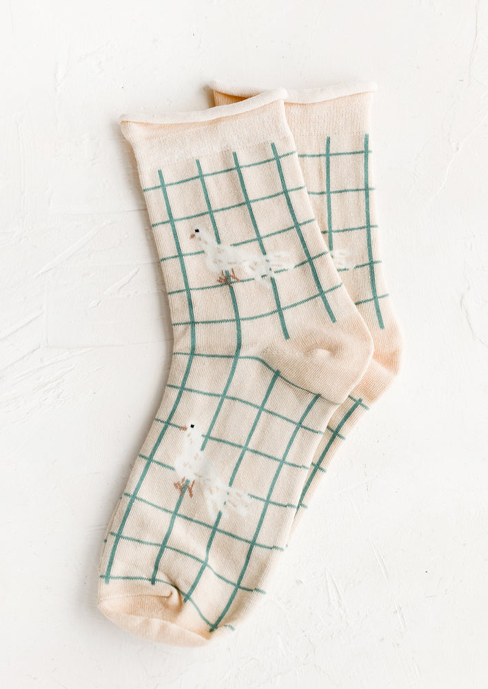 1: White Dove Socks