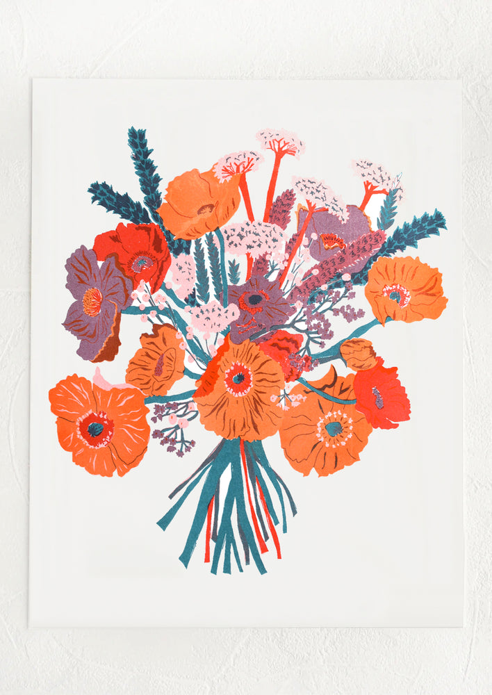 Wild Bouquet Risograph Print