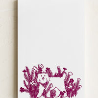 Little Dog: A notepad with purple dog.